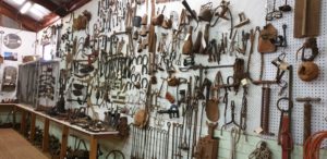 Large collection of farm tools